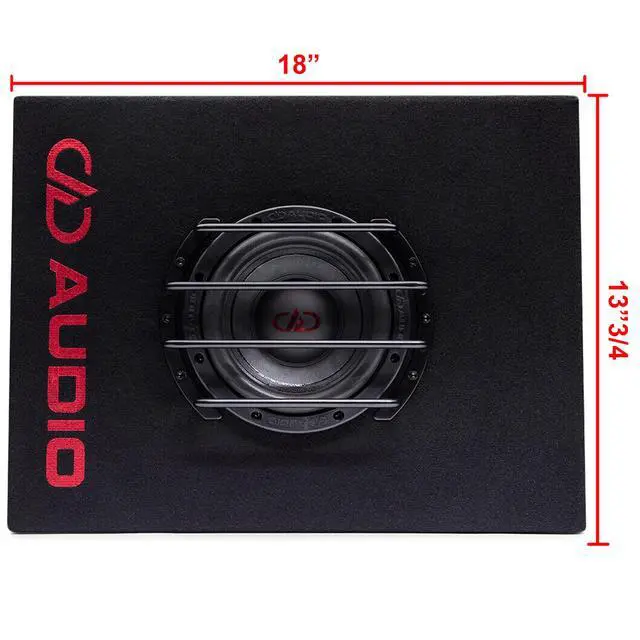 Alt view image 2 of 4 - LEST06d 6.5" 500W Shallow Slim Enclosure Box Subwoofer