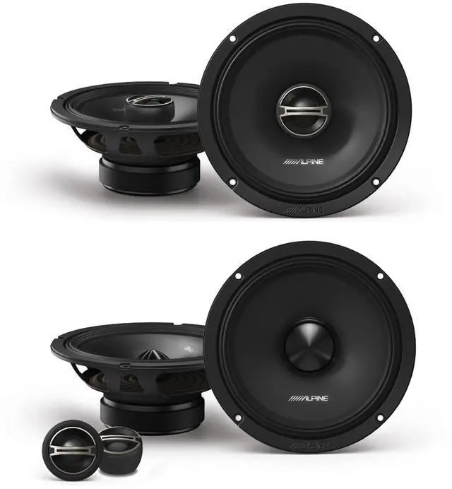 Main image of DM-65-G Coaxial and DM-65C-G Component 6.5-Inch Speakers with Grille Bundle