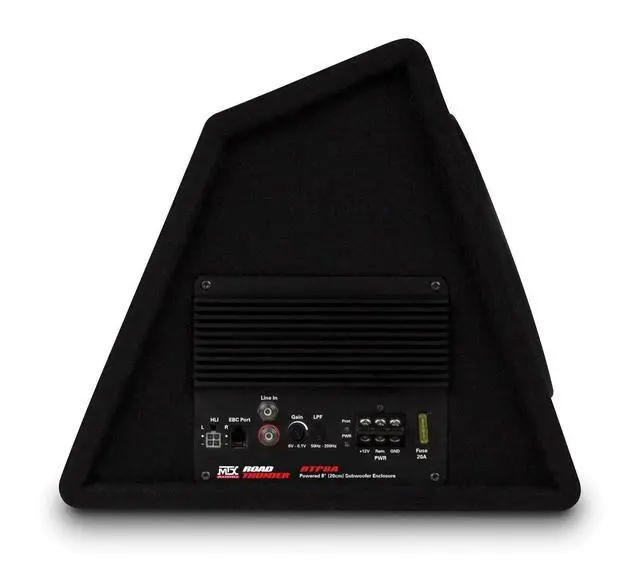 Alt view image 6 of 7 - Audio RTP8A 8" 120W Amplified Vented Loaded Car Subwoofer Enclosure | Single Heavy-Duty 12-Inch Subwoofer Enclosure for Car Audio Bass Systems, Vehicle Stereo Setup and Installation