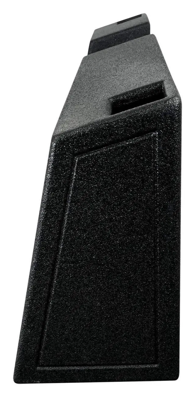 Alt view image 5 of 7 - REC118 Dual 10" Ported Sub Box, Bedliner Finish, 37Hz Tuning | 1.1 Cu Ft Per Sub, 8.5" Mount Depth, 3/4" MDF, Spring Loaded Terminals, for 2019-Current GM Crew/Double Cab