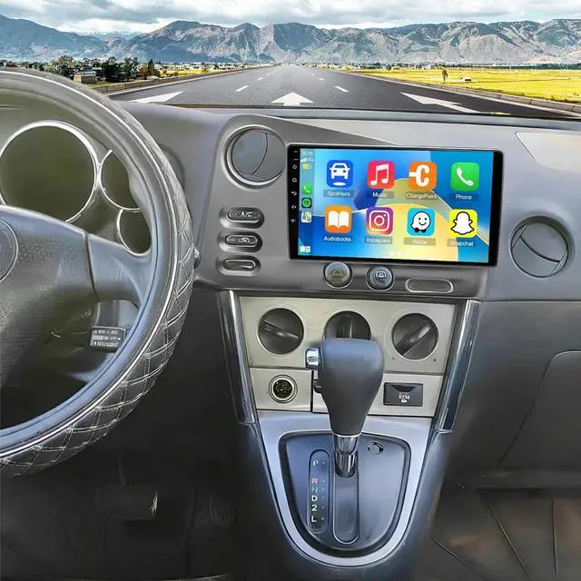 Main image of Car Radio for Toyota Matrix 2003 2004 Pontiac Vibe 2003 2004 2005 2006 2007 2008 with Wireless CarPlay Android Auto, 9 Inch Touch Screen Stereo for Toyota Matrix WiFi GPS BT AHD Backup Camera-2+64G