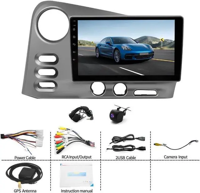 Alt view image 7 of 7 - Car Radio for Toyota Matrix 2003 2004 Pontiac Vibe 2003 2004 2005 2006 2007 2008 with Wireless CarPlay Android Auto, 9 Inch Touch Screen Stereo for Toyota Matrix WiFi GPS BT AHD Backup Camera-2+64G