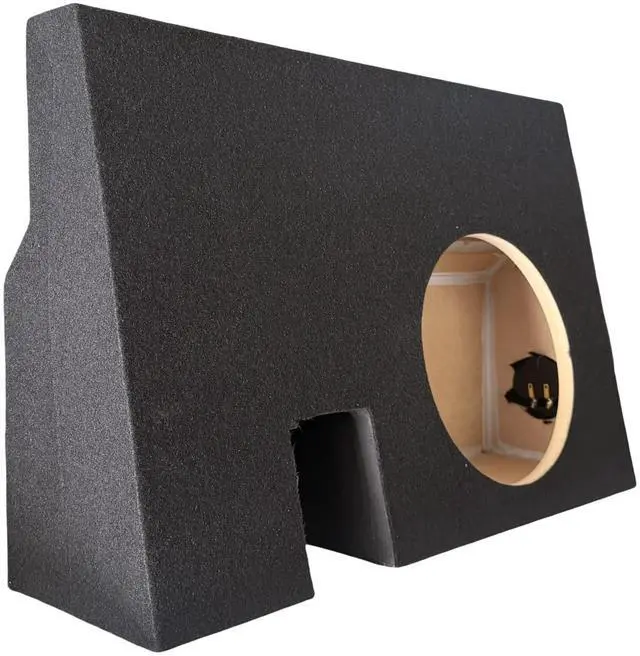 Main image of Compatible with 2005-2023 Tacoma Double Cab: Single 10" Sealed Subwoofer Enclosure | Behind Drivers Rear Seat- Sub Box