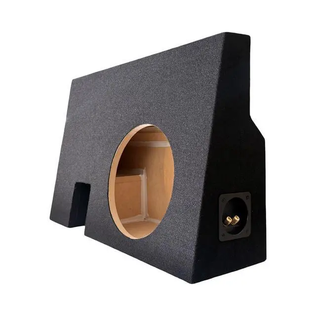 Alt view image 2 of 7 - Compatible with 2005-2023 Tacoma Double Cab: Single 10" Sealed Subwoofer Enclosure | Behind Drivers Rear Seat- Sub Box