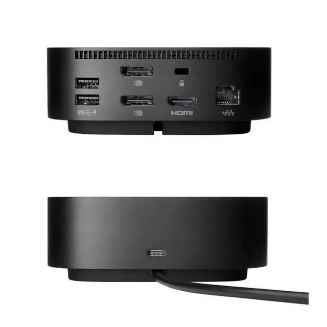 Alt view image 4 of 5 - HP 5YH26AV#ABA USB-C G5 Dock - HP HSN-IX02 L64086-001 L75125-001 Docking Station for Laptop Dual Monitor and Charging Bundle w/ 120W AC Adapter, HDMI Cable, USB-C Cable, Fiber Cloth, Cable Ties