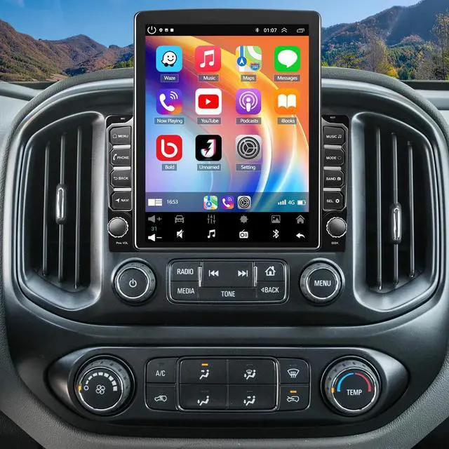 Main image of 2G+32GB Double Din Car Radio Stereo for Chevrolet Colorado 2015-2022 | 9.7Inch IPS Touch Screen Stereo w/Wireless Carplay/Android Auto, DSP, Bluetooth, Backup Camera, Built-in GPS, FM Radio