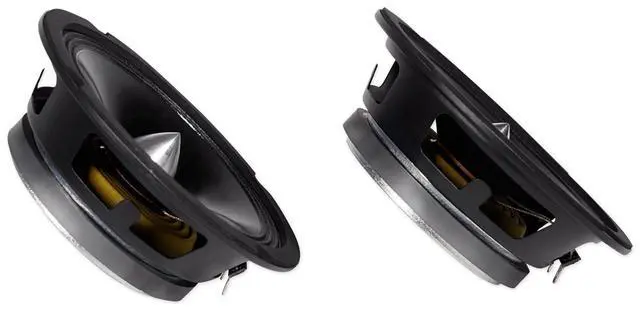 Alt view image 3 of 6 - X6.5C Competition 6.5" Component Car Speakers, 4 Ohm, 2-Pack | 1000W Peak / 250W RMS, Titanium Tweeters, Audiophile Crossovers, Shallow Mount, 2-Way, CCAW Voice Coils, Ferro Fluid