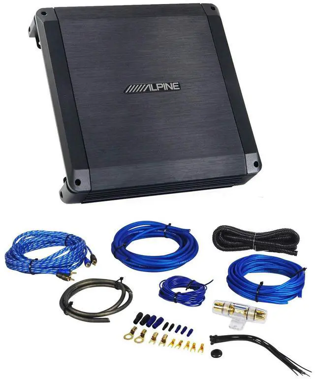 Main image of BBX-T600 300w 2 Channel or Mono Amplifier Car Stereo Amp Class-A/B 2-ohm Bundle with Rockville RWK81 8 Gauge Complete Amp Installation Wire Kit with 100% Copper RCA