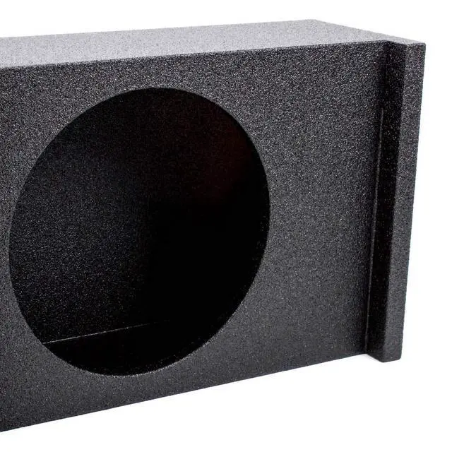 Alt view image 3 of 5 - Rockville REC96 Dual 10" Ported SUV Subwoofer Enclosure, Behind 3rd Row | Sub Box, Grade A MDF, Bed Liner Finish, Fits Tahoe/Suburban/Yukon, 41Hz Tuning, 1.9 Cu Ft Per Sub, Spring-Loaded Terminals