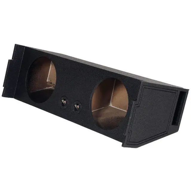 Alt view image 4 of 5 - Rockville REC96 Dual 10" Ported SUV Subwoofer Enclosure, Behind 3rd Row | Sub Box, Grade A MDF, Bed Liner Finish, Fits Tahoe/Suburban/Yukon, 41Hz Tuning, 1.9 Cu Ft Per Sub, Spring-Loaded Terminals