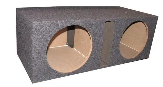 Alt view image 4 of 4 - 2 Pack Subwoofers, 12" 1600W Car Audio DVC Speakers Bundled with QPower Ported Enclosure Box
