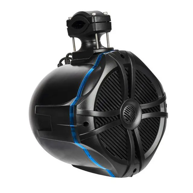 Alt view image 2 of 7 - BT8RGB Pair of 600W (300W RMS) 8-inch Marine Tower Speakers with RGB Lights and Remote for Boats/ATV/UTV/Motorcycles/SxS/Golf Cart