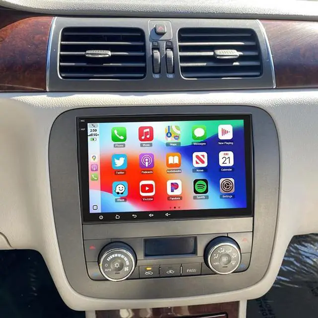 Main image of 4+64GDouble Din Car Stereo for Buick Lucerne 2006-2011 Wireless Carplay Android Auto 8" Touchscreen Radio for Buick Lucerne Head Unit Backup Camera Carplay Android Auto GPS Navigation Mirror Link