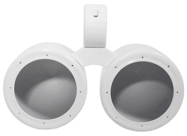 Alt view image 2 of 6 - DMAC65W Dual 6.5" White Wakeboard Tower Speaker Enclosure | Speaker Pod, 100% Waterproof, Aluminum, Internally Wired, Marinized, Fits 2" to 2.5" Towers, All Mounting Hardware Included