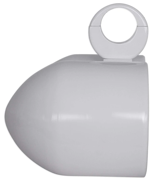 Alt view image 6 of 6 - DMAC65W Dual 6.5" White Wakeboard Tower Speaker Enclosure | Speaker Pod, 100% Waterproof, Aluminum, Internally Wired, Marinized, Fits 2" to 2.5" Towers, All Mounting Hardware Included