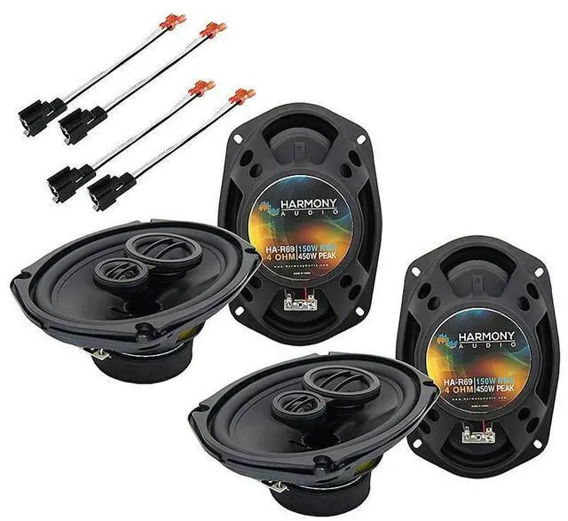 Main image of 6x9 450W Speakers Fits Chrysler Sebring Convertible 2001-2006 | Rhythm Series design, factory harness included, plug-in wiring, replacement coverage, restores car sound