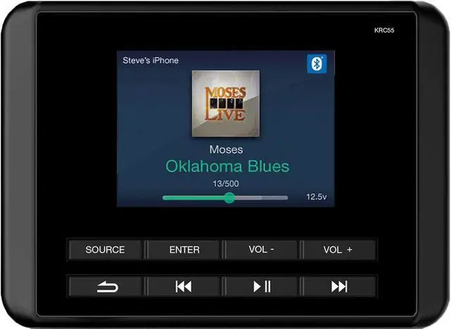 Main image of 47KRC55 KRC55 Digital Commander | Adds a second station for boat audio, pairs with KMC media centers, easy dash install, quick song and volume access