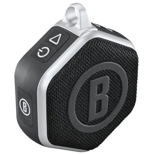 Alt view image 3 of 6 - Bushnell Wingman Mini Black/Silver GPS Bluetooth Speaker with Cleaning Cloth and Wall/Car Chargers Bundle
