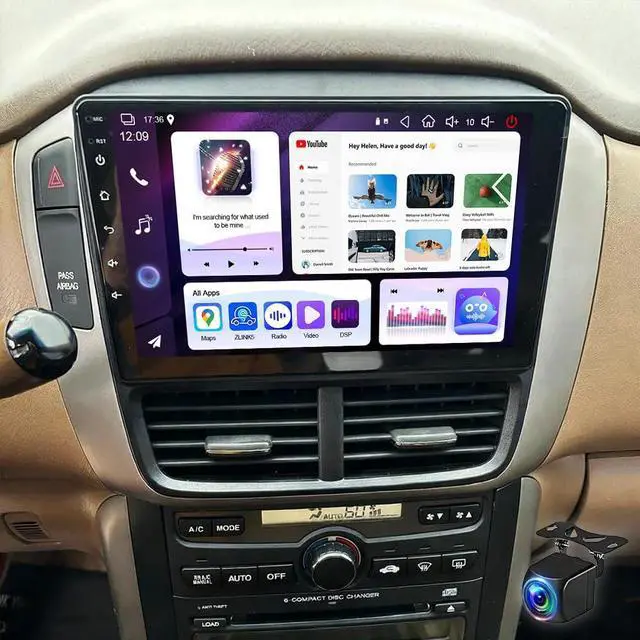 Main image of 10.1" Double Din Car Radio Stereo for Honda Pilot 2003-2006 with Wireless CarPlay & Android Auto IPS Touchscreen Head Unit WiFi GPS Navigation Bluetooth FM Radio SWC Backup Camera, 4+64G