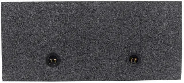 Alt view image 4 of 5 - RDV12M Dual 12" Vented w/Divided Chambers 2.0 Cu Ft/Side Sub Enclosure | 2.0 Cu Ft/Side, Gold Spring Terminals, 41Hz Tuning, Made in USA, 3/4" MDF, 11" Mounting Depth, Precision Cut, Carpeted