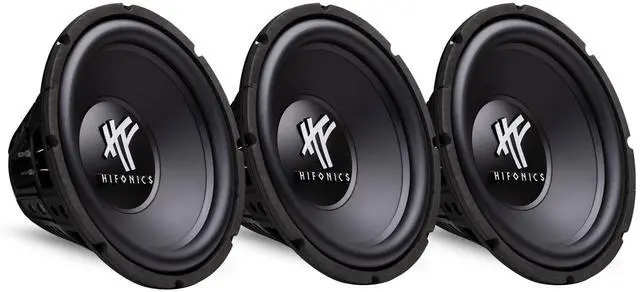 Main image of 12" 800 Watt 4 Ohm DVC Car Audio Subwoofer Power Bass Sub, 3-Pack | Built for Dependable Automotive Use
