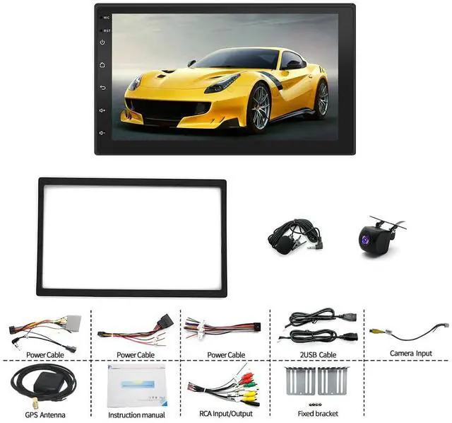 Alt view image 3 of 6 - 7" Android 15 Car Radio for Isuzu N Series NNR NPR NPS NQR Truck 2009-2020, 2+64G Touch Screen Double Din Stereo with Wireless Carplay Android Auto Backup Camera WiFi Bluetooth FM RDS DSP