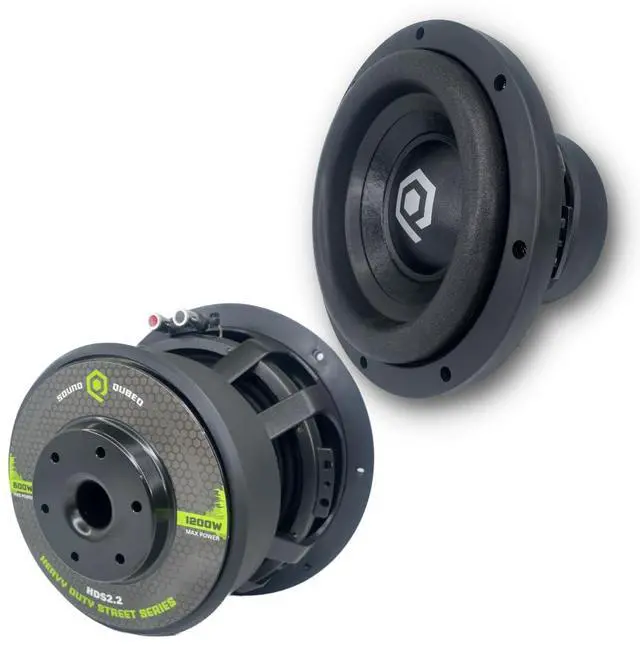 Main image of SoundQubed HDS2.2 Series Car Audio Subwoofers 10" Heavy Duty Series Subwoofers for Car 600 Watts High Powered Car Subwoofer Audio Sound Speaker System (10", 2 Ohm) HDS2.210-D2