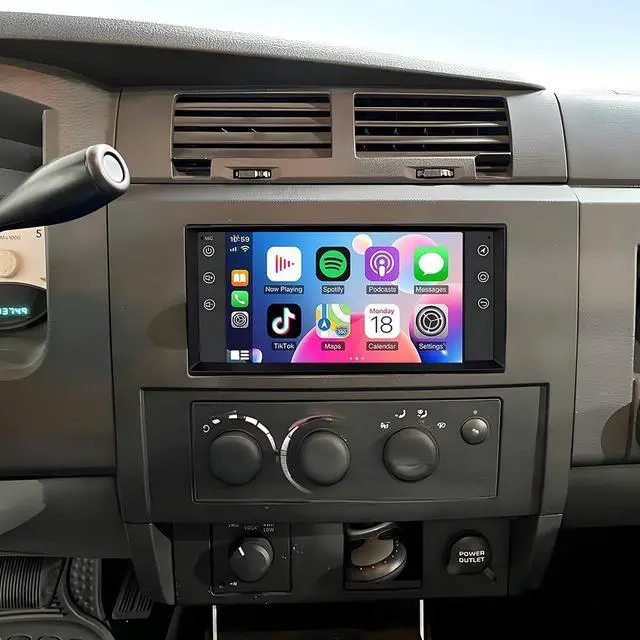 Main image of Double Din Car Stereo Radio Upgraded for 2005-2011 Dodge Dakota GPS Navi Head Unit 7 inch Touch Screen Android 14 Support Wireless Carplay Android Auto-/FM/SWC/WiFi/Bluetooth/Camera-2+32G