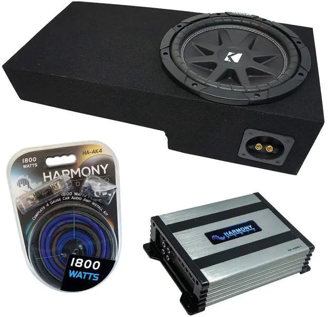 Main image of Kicker C10 Single 10" Sub Box HA-A400.1 Amp Fits 01-05 Explorer Sport Trac | Complete plug-and-play bass upgrade, matched power and wiring, pre-tuned sealed build, big low-end, 10 inch subwoofer