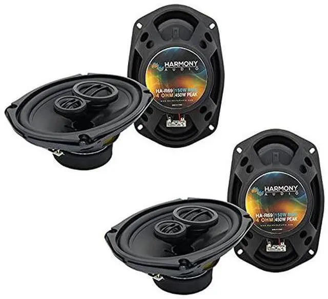Main image of Fits Dodge Avenger 2007-2014 6x9 Speakers Pair Rhythm Series | Punchy full-range coaxial set, drop-in factory car upgrade, crisp highs and deep lows, great replacement value, easy install