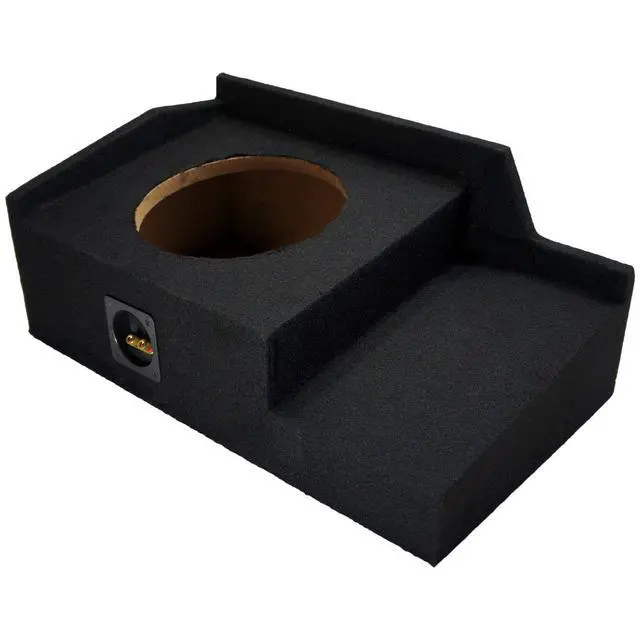 Alt view image 4 of 7 - Alpine S-W10D4 Type S Single 10" Sub Box Fits GMC Sierra Ext Cab 1999-2006 | Custom truck subwoofer enclosure package, loaded 10 inch woofer, deep bass upgrade, easy install, space-saving design