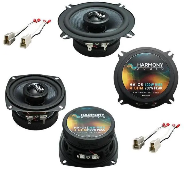 Main image of Premium Speaker Package Fits Geo Tracker 1989-1991 C4 C5 | Complete front and rear factory replacement set, direct bolt-in upgrade, restores clear sound