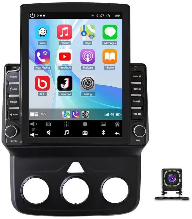 Main image of Car Radio Stereo for Dodge Ram 1500 3500 2013-2018 Support Wireless | with CarPlay Android Auto, 9.7in Touch Screen Stereo with Bluetooth WiFi, Backup Camera
