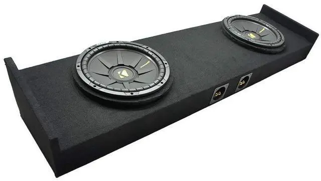 Main image of 44CWCS104 Dual 10" Sub Box Fits Ford F-150 Super Crew 2015-2025 | Comp series loaded enclosure bundle, matched 10 inch subwoofer pair, truck cab bass upgrade
