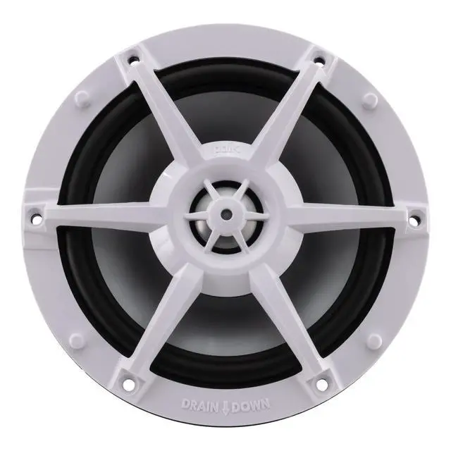 Alt view image 5 of 6 - RV 6" Coaxial Water-Resistant Speaker Indoor/Outdoor with RGB LED Lighting (2, White)