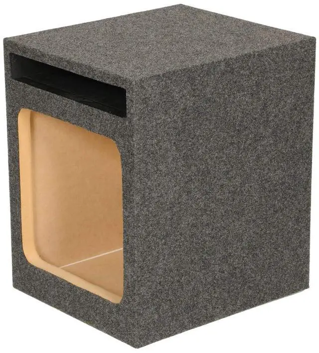 Alt view image 2 of 6 - HD112 12" Single Heavy Duty Vented Square Sub Enclosure Box (2 Pack)