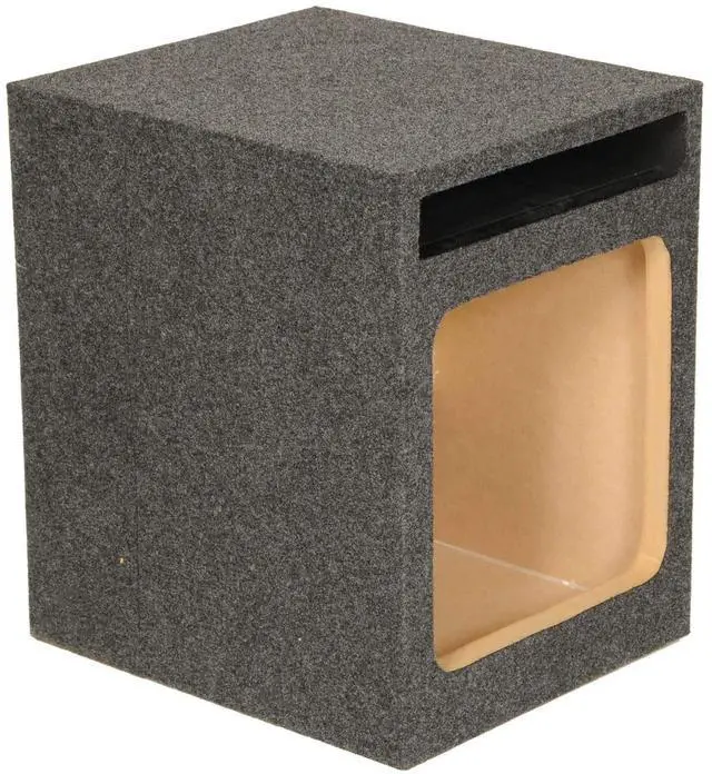 Alt view image 3 of 6 - HD112 12" Single Heavy Duty Vented Square Sub Enclosure Box (2 Pack)