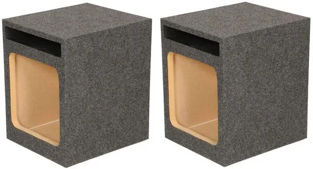 Main image of HD112 12" Single Heavy Duty Vented Square Sub Enclosure Box (2 Pack)