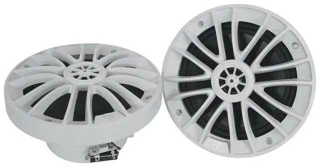 Alt view image 2 of 7 - RM-PREMIUM-65 White 6.5" 4-Ohm, Marine Boat Speakers, 6-Pack | 600W Peak / 150W RMS, True Coaxial Design, PEI Tweeter, Weather Resistant, 93dB, 35Hz-20KHz, ATV/UTV Compatible
