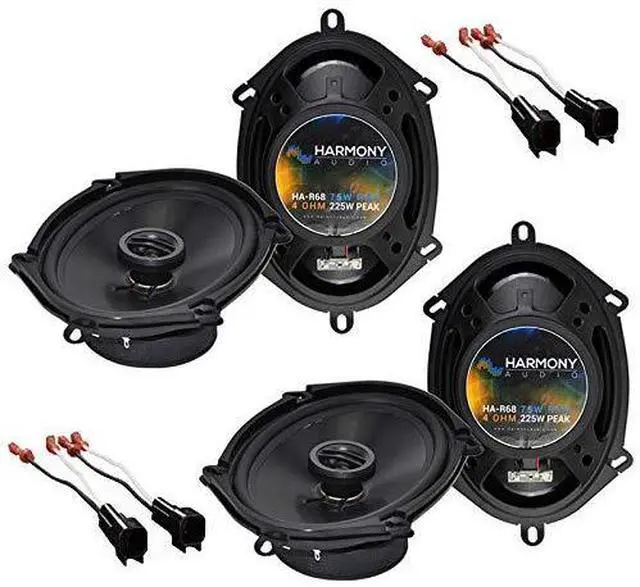 Main image of Fits Lincoln Navigator 1999-2014 Speaker Replacement Package | 225W HA-R68 pair with HA-725600 plug-and-play harness, direct factory upgrade, easy drop-in install, OEM-style connectors