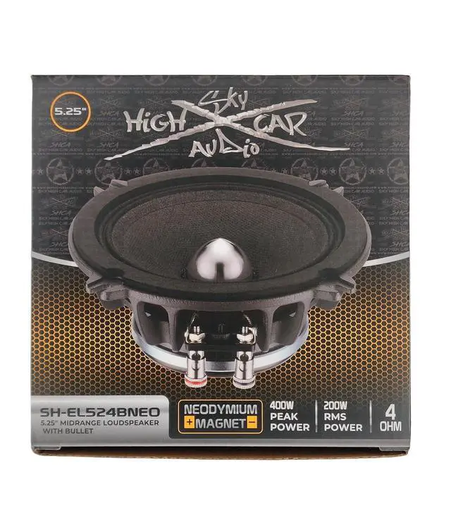 Alt view image 7 of 7 - SH-EL524BNEO 5.25" Neodymium Bullet Midrange Speaker