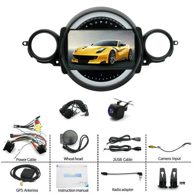 Alt view image 7 of 7 - 9" Touchscreen Car Stereo Radio fit for Mini Cooper R56 2007-2014 | Android Car Navigation Stereo Dash Kit Multimedia Player Navigation Unit