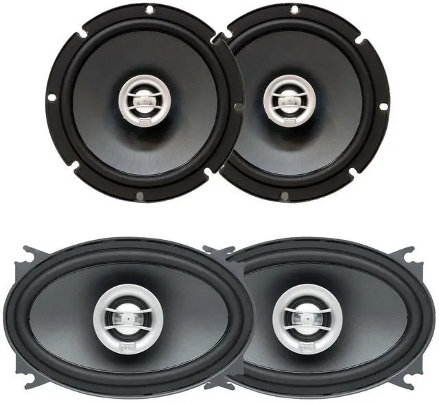 Main image of 1 Pair of OE-462 4X6 Coaxial 2-Ohm + 1 Pair of OE-652 6.5" Coaxial 2-Ohm Speakers