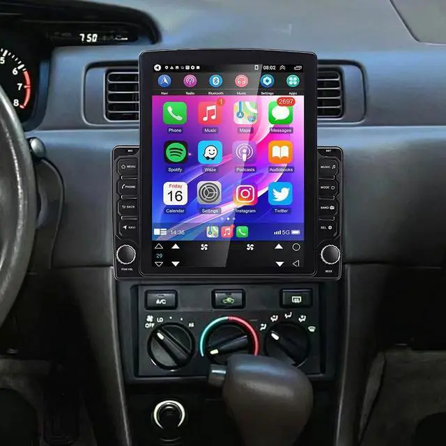 Main image of 2+32G Double Din Android 14 Car Stereo for Toyota Camry 1997-2001 with Wireless CarPlay Android Auto, 9.7 Inch Touchscreen Display Radio Player Head Unit with GPS Navigation SWC Mirror Link Bluetooth
