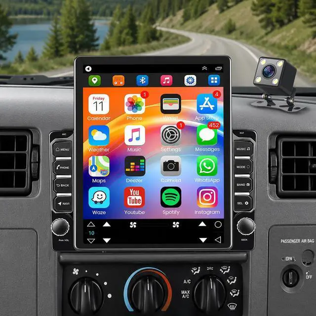 Main image of 9.7" Android 14 Car Radio Stereo for Ford F250 F350 Super Duty 1999-2004 | Double Din Head Unit Touch Screen Stereo with Wireless CarPlay & Android Auto, Bluetooth/WiFi/GPS/SWC/FM/Backup Camera 2+32G