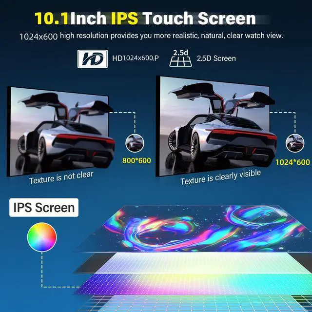 Alt view image 3 of 7 - Car Radio for Honda Accord 8th 2008 2009 2010 2011 2012 2013-10.1 Touch Screen Upgrade for Accord Car Stereo Bluetooth, FM, Wireless Android Auto, GPS, WiFi, SWC, Backup Cam