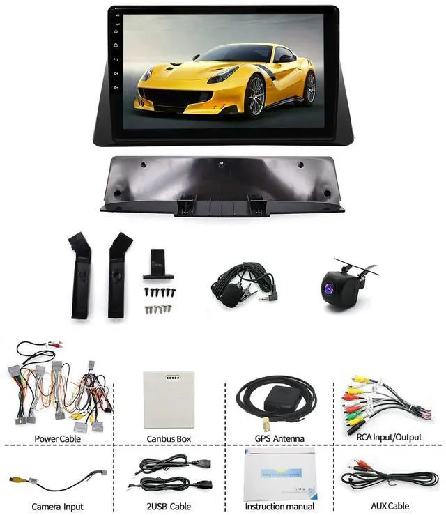 Alt view image 7 of 7 - Car Radio for Honda Accord 8th 2008 2009 2010 2011 2012 2013-10.1 Touch Screen Upgrade for Accord Car Stereo Bluetooth, FM, Wireless Android Auto, GPS, WiFi, SWC, Backup Cam