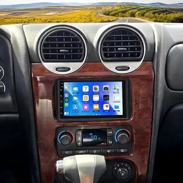 Main image of 4+64G Car Stereo for GMC Envoy 2002-2009 with Carplay Android Auto Upgrade Car Audio Receiver Support 7 Inch Touch Screen GPS Bluetooth WiFi FM/RDS Radio Navi SWC Mirror Link Backup Camera Mic