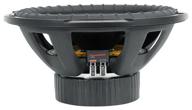 Alt view image 4 of 7 - Kicker 48CWR124 COMPR12 Bundle: 12 in 1000-Watt Peak/500-Watt RMS DVC 4-Ohm Car Subwoofer, 43CWR12G 12 in Subwoofer Grille, 2-Items