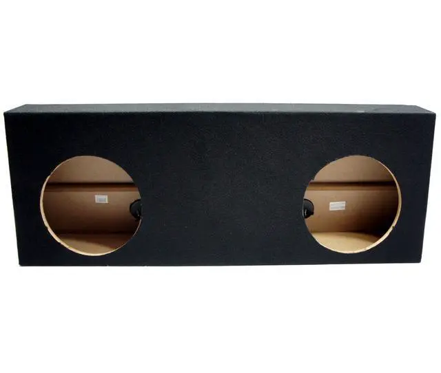 Alt view image 3 of 6 - HA-R104 Loaded Dual 10" Sub Box Fits 2007-2013 Tundra CrewMax | Toyota subwoofer package, woofers pre-mounted, custom-angled enclosure, behind-seat install, truck bass upgrade, 10 inch size